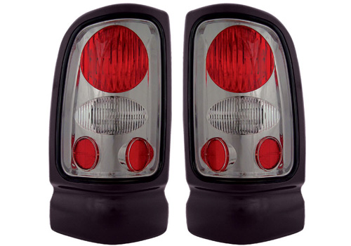 IPCW Platinum Smoke Lens Tail Light Set 94-02 Dodge Ram